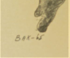 Kiek Bak - 'geabstraheerde man en vrouw in zwart' kopen? Bied vanaf 50!