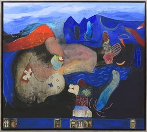 Michel van Overbeeke - Gemengde techniek op doek, Home - Ingelijst (Zeer groot) kopen? Bied vanaf 1000!