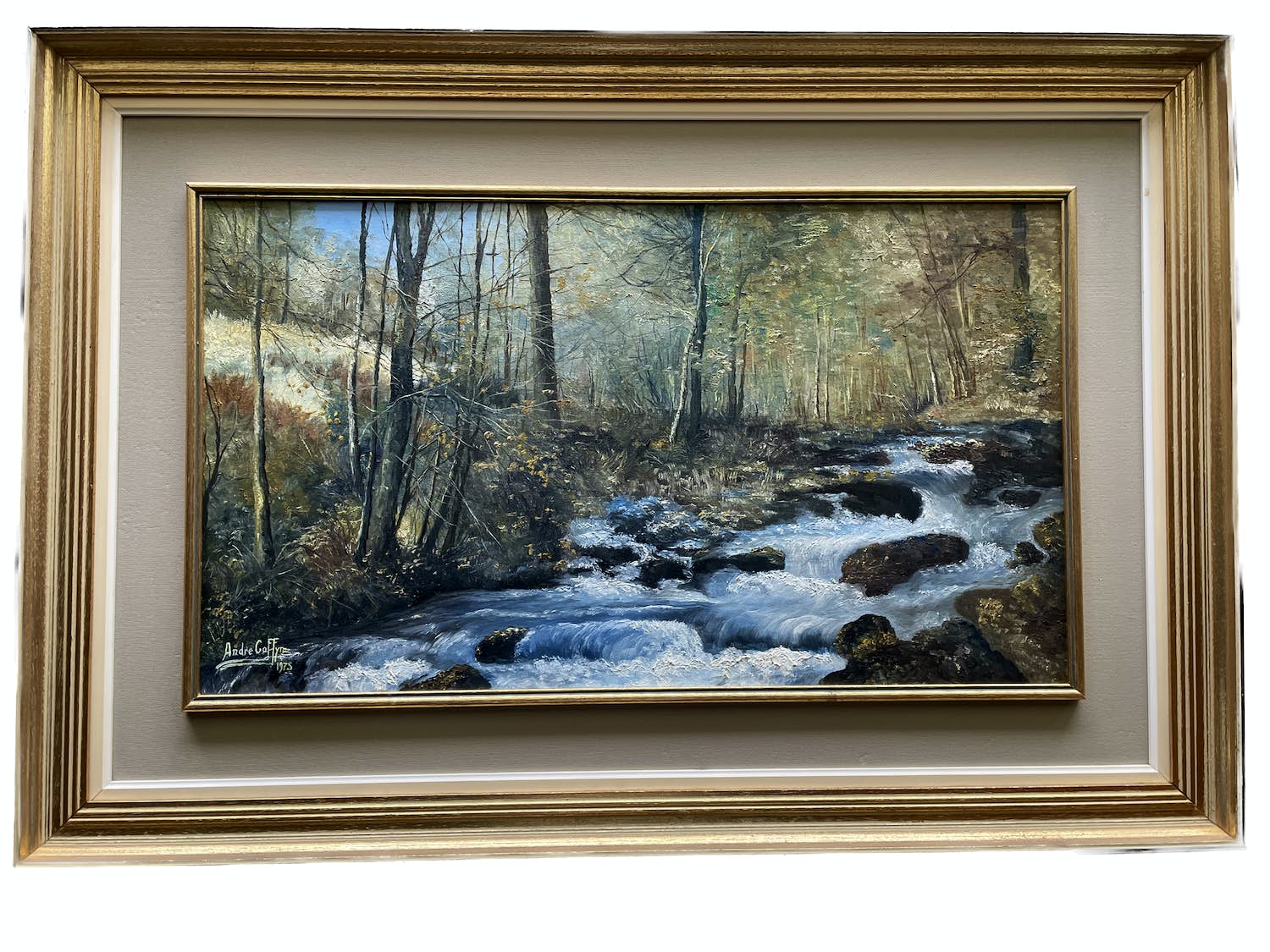 Andre Coffyn - Kabbelend Beekje in het Woud kopen? Bied vanaf 220!