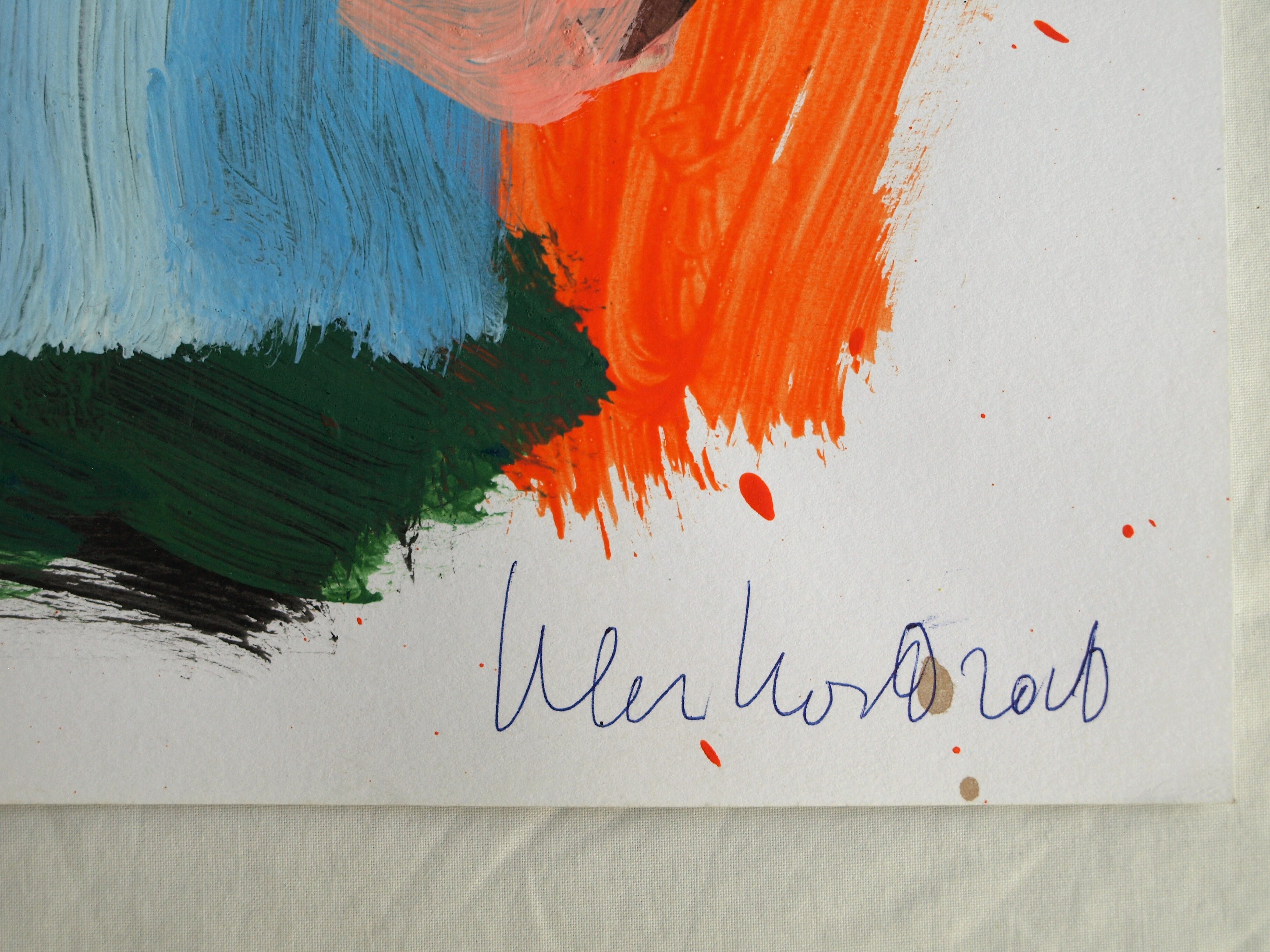 Peter Klashorst - Abstract landschap 4 - Acrylverf op papier - 2016 kopen? Bied vanaf 30!