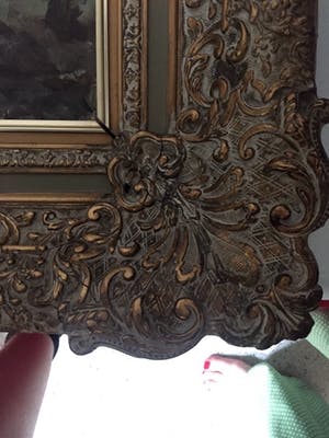 Willem Bos - Platbodems op woelige zee - Olieverf op Doek, Klassieke, grote lijs kopen? Bied vanaf 299!