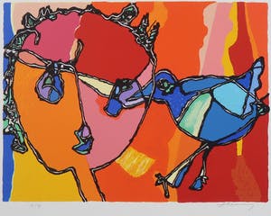 Jan Latinne - Zeefdruk, Zonder titel kopen? Bied vanaf 20!