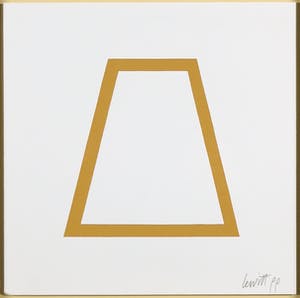 Sol LeWitt - Zeefdruk uit de serie 'Five Geometric Figures in Five Colors' - Ingelijst kopen? Bied vanaf 1!