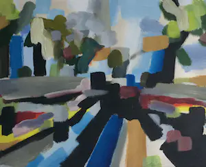 Eddy Sikma - abstract landschap (1) kopen? Bied vanaf 60!