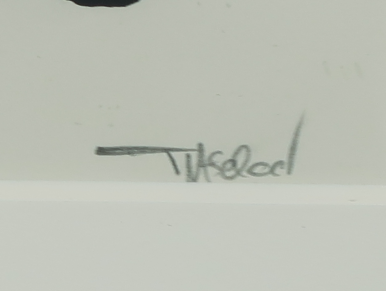 Henri Titselaar - Inkttekening, Abstracte compositie + boek - Ingelijst kopen? Bied vanaf 50!