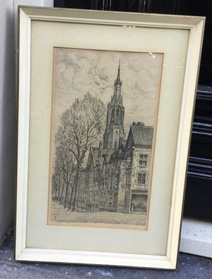 Niet of onleesbaar gesigneerd - C2203 - Delft, Voldersgracht kopen? Bied vanaf 10!
