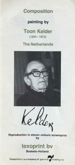 Toon Kelder - zeefdruk kopen? Bied vanaf 62!