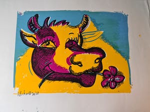 Peter Klashorst - 4 zeefdrukken - handgesigneerd en genummerd kopen? Bied vanaf 1!