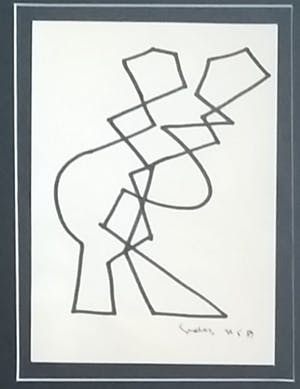 Siep van den Berg - Tango Danseres - inkt op papier kopen? Bied vanaf 125!
