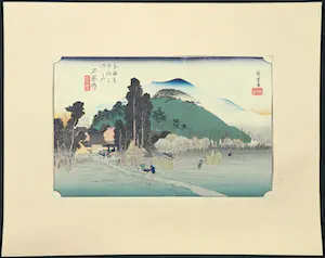 Ando Hiroshige - Houtdruk, Ishiyakushi-juku kopen? Bied vanaf 35!