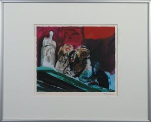 Luis Filcer - Zeefdruk, Zonder titel XXVV - Ingelijst kopen? Bied vanaf 1!