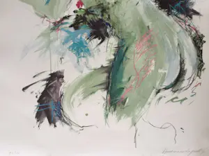 Annemarie de Groot - Subtiel naakt | Grote kleuren zeefdruk kopen? Bied vanaf 44!