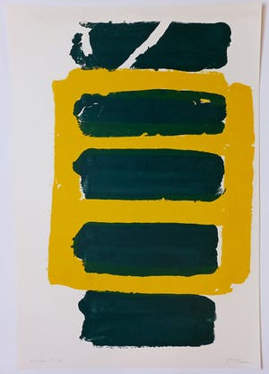 Adine Engelman - Abstracte compositie, monotype (unica) kopen? Bied vanaf 65!