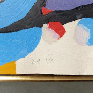 Karel Appel - The Yellow Elephant, carborundum ets (mooi ingelijst, groot) kopen? Bied vanaf 1395!