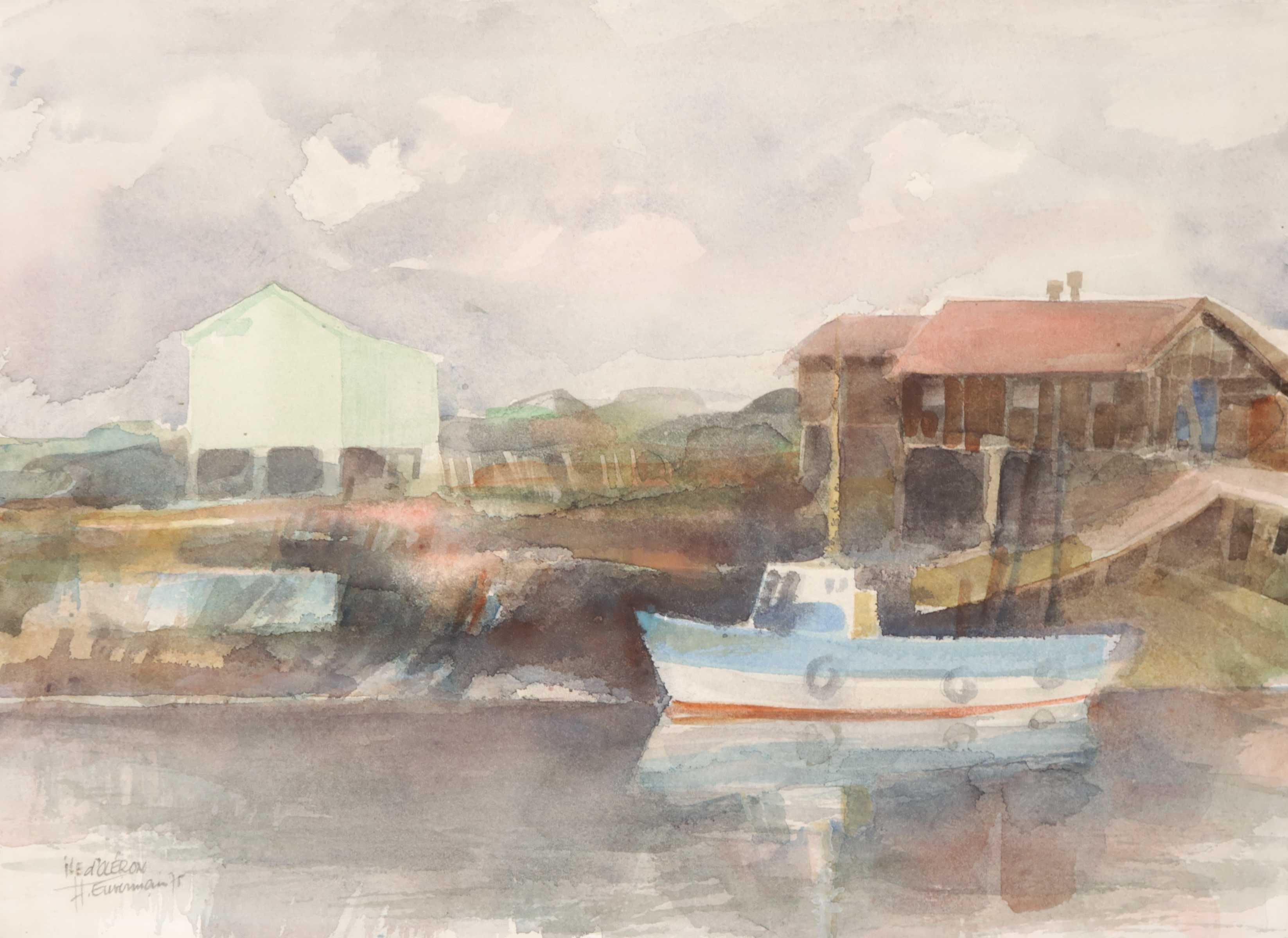 Hen Euverman - Aquarel, Ile d'Oléron kopen? Bied vanaf 1!