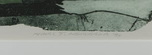 Michel van Overbeeke - Kleurenets met bladgoud, Dream III - Ingelijst kopen? Bied vanaf 40!