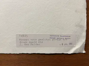 Jan van Helden - Mensen voor gesloten gordijn kopen? Bied vanaf 30!