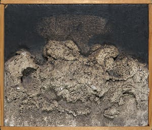 Mihajlo Petkovic - Olieverf en materie op doek, Landschap kopen? Bied vanaf 1!