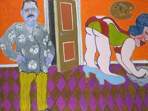 Roeland Zijlstra - Acryl op doek, Dobbelman (Groot) kopen? Bied vanaf 100!