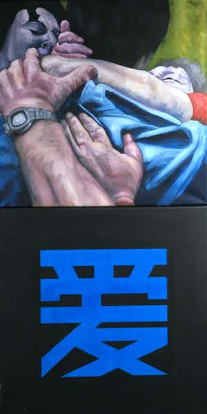 Jan Bollaert - Acryl op doek, Prodigal love (Groot) verkocht voor € 60!