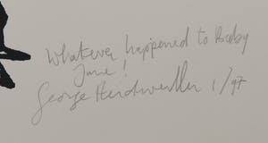 George Heidweiller - Zeefdruk, Whatever happened to Baby Jane kopen? Bied vanaf 1!