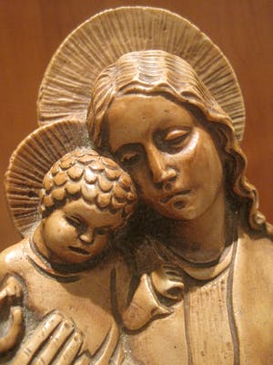 Heiligenbeeld - Moeder Maria met kind Jezus. kopen? Bied vanaf 22!