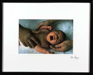 Paul Huf - Foto, Baby - Ingelijst verkocht voor € 1!