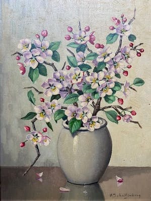 Huibert Schallenberg - Vaas met Magnolia's kopen? Bied vanaf 75!