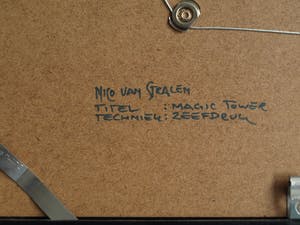 Nico van Stralen - Ingelijste zeefdruk , Magic Tower – nr. 13 van 65 kopen? Bied vanaf 1!