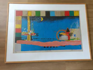 Buy Theo Koster - Night fall schitterende bewerkte zeefdruk GROOT ingelijst? Bid from 275!