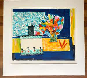 Wendy Chazin - Flowers with tablecloths verkocht voor € 70!