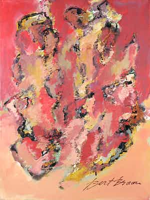 Bert Braam - Acryl op doek, Zonder titel verkocht voor € 1!