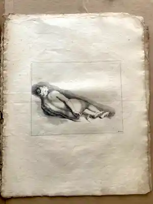 Abraham Bloemaert - Liggend Naakt verkocht voor € 49!