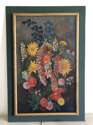 Louis Schrikkel - Boeket met donkere fond kopen? Bied vanaf 500!