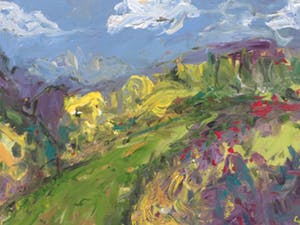 Niet of onleesbaar gesigneerd - Zonnig landschap kopen? Bied vanaf 10!