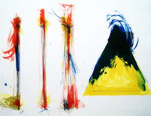 Ger Lataster - Ger Lataster gesigneerde litho 'Het Begin' - 1975. verkocht voor € 95!