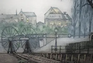 Frans Everbag - Het Polderhuis Amsterdam - ets/aquatint - mooi ingelijst kopen? Bied vanaf 160!