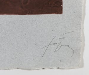 Antoni Tapies - Carborundum, Zonder titel - Ingelijst kopen? Bied vanaf 1!