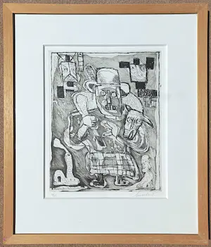 Lucebert - Jägermeister, ets (zeer netjes ingelijst) kopen? Bied vanaf 225!