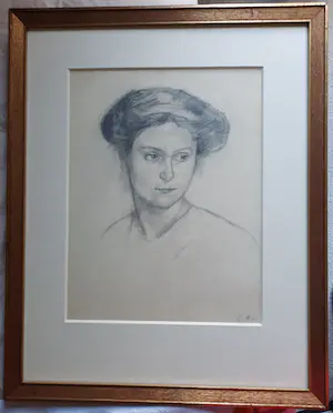 Coba Ritsema - Portrettekening kopen? Bied vanaf 135!