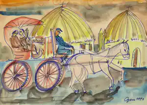AcheterGertrud Ogem - „Die Kutschfahrt“ (1973)? Enchérissez de 75!