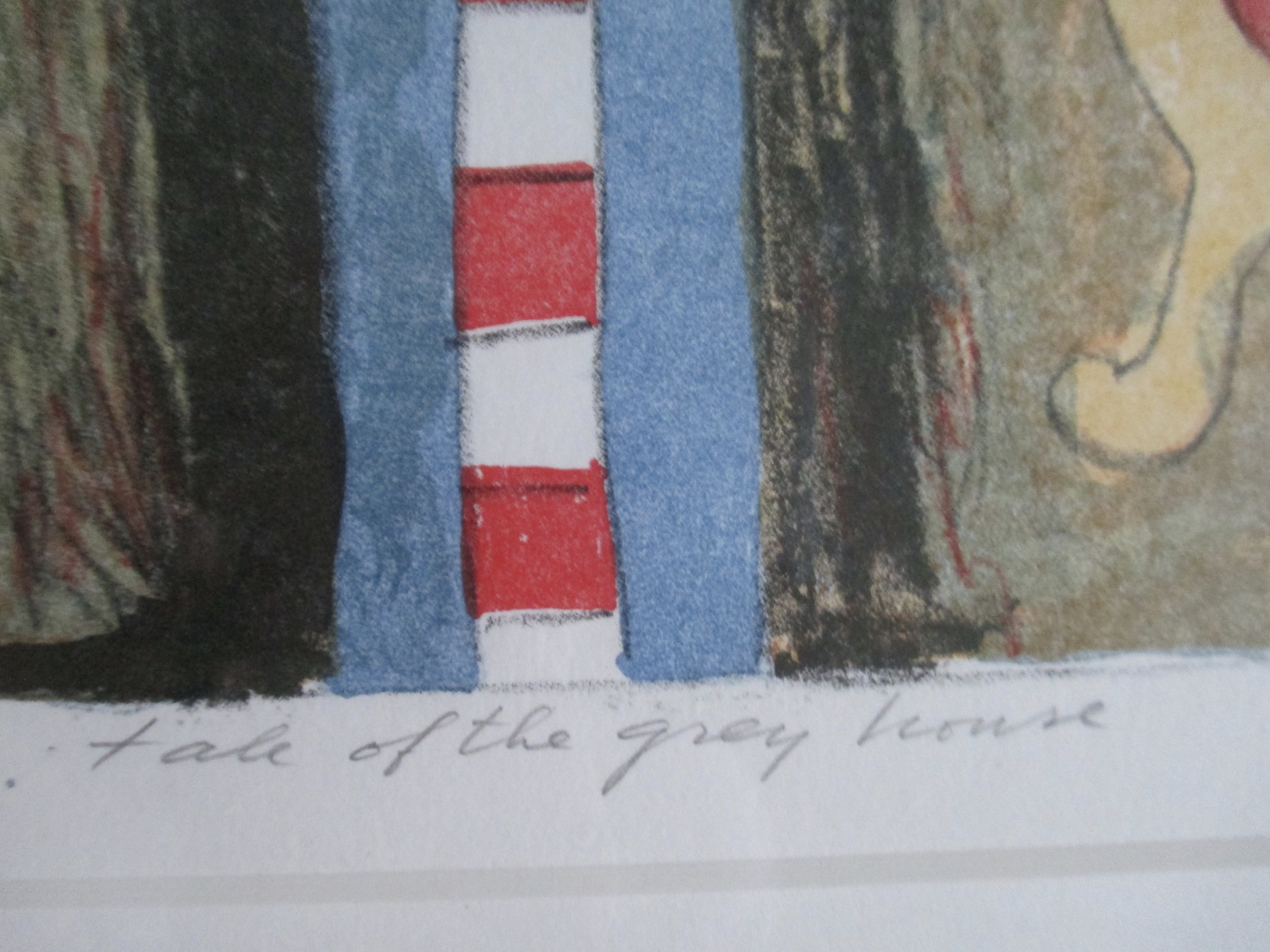 Gert Strengholt - Ingelijste litho "Tale of the grey house" Barth lijst kopen? Bied vanaf 60!
