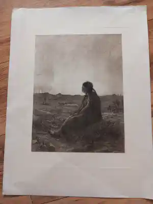 AcheterJean Francois Raffaëlli - 1898-La Lépreuse (De melaatse vrouw)? Enchérissez de 50!