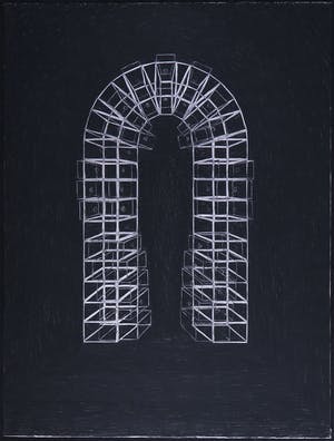 Leontine Lieffering - Houtskool op papier, Zonder titel kopen? Bied vanaf 50!