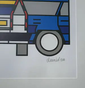 Ed van Doorn - Volvo for life ! Nieuwe grote kleurenlitho, ingelijst kopen? Bied vanaf 51!