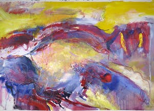 Franscz Witte - Gemengde techniek op papier, Abstract (Groot) kopen? Bied vanaf 1!