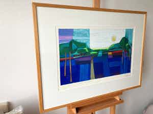 Ton Schulten - Vanaf de Kuiperberg II - Ingelijst verkocht voor € 475!