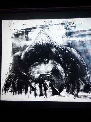 Ton Soder - Litho orang oetan Joop Artis 1982 verkocht voor € 35!