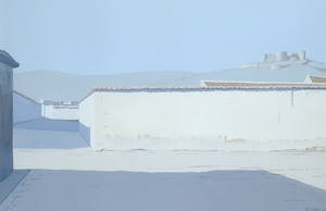 Johannes Herbert Plokker - Gouache op papier, Z.T. Dorpsgezicht - Ingelijst kopen? Bied vanaf 1!