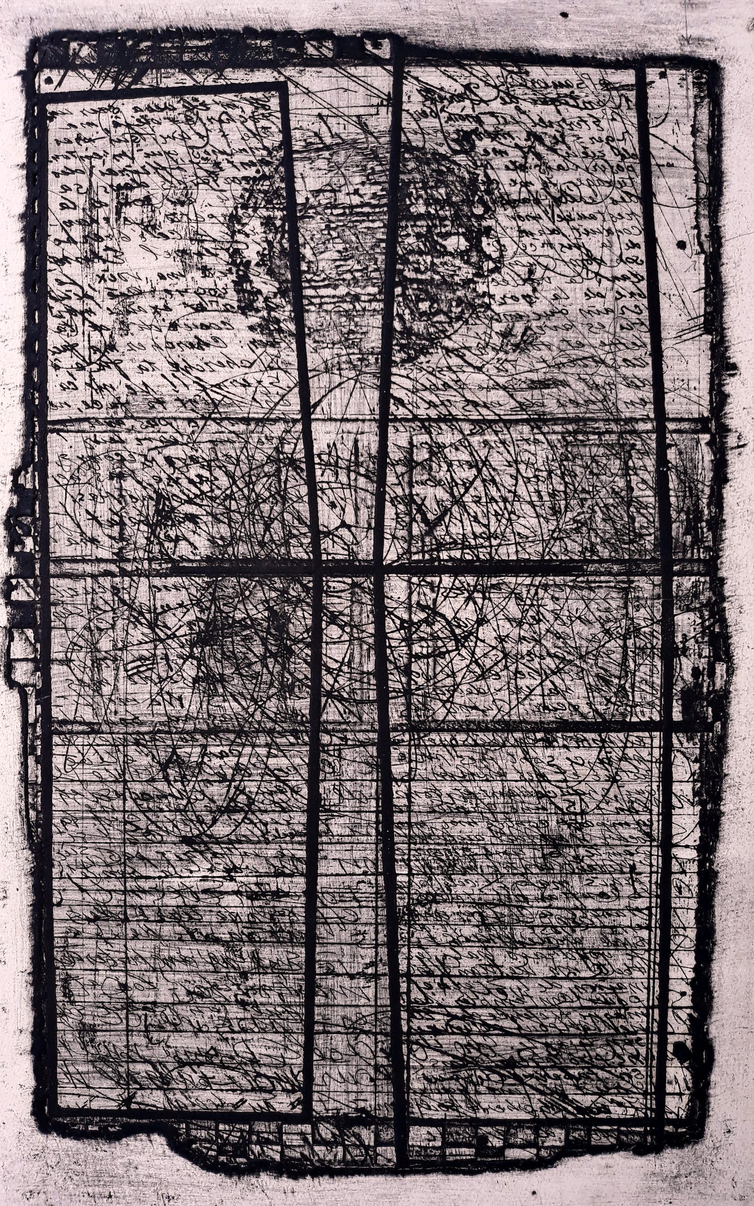 Ko Oosterkerk - Het boek der Psalmen, aquatint ets (4e staat, unica!) verkocht voor € 50!